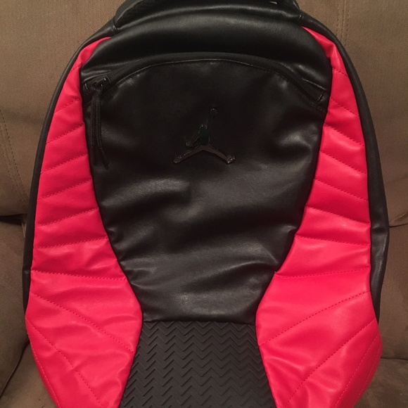 black and red nike air backpack